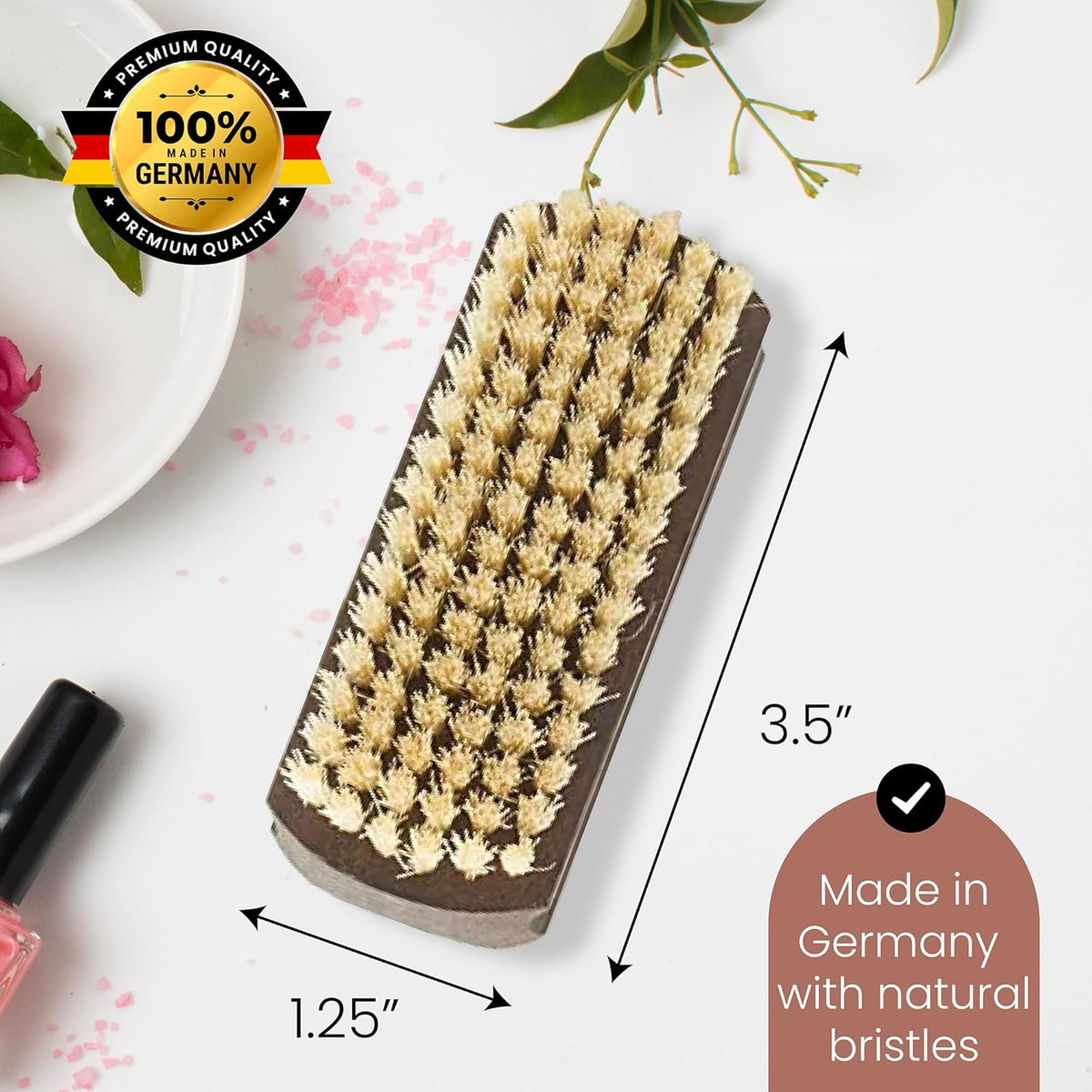 The Thermo Beech Wood Light Bristle Hand And Nail Brush